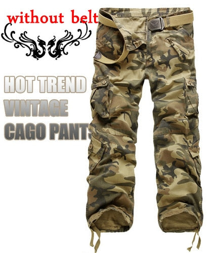 2022 Hot sale free shipping men cargo pants camouflage  trousers military pants for man 7 colors