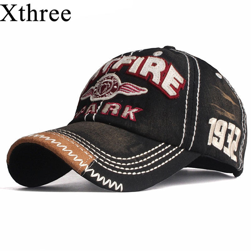 Xthree New Baseball Caps for Men Cap Streetwear Style Women Hat Snapback Embroidery Casual Cap Casquette Dad Hat Hip Hop Cap