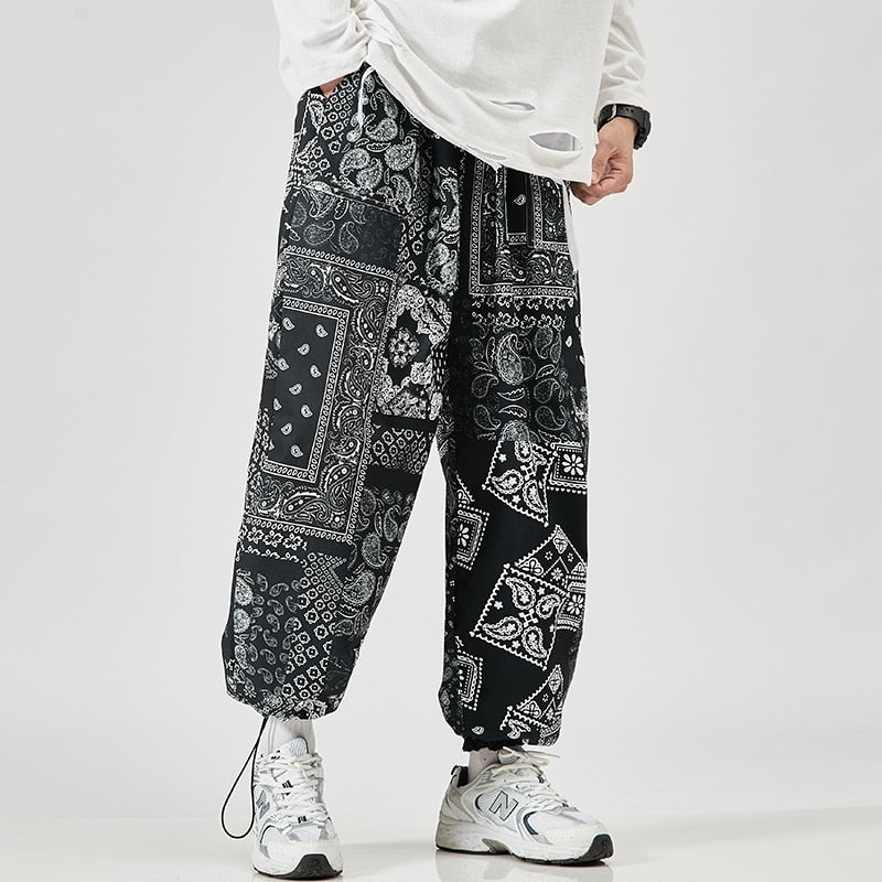 2022 Men&#39;s Harem Pants New Fashion Jogger Sweatpants Korean Man Loose Oversized Trousers Funny Streetwear Male Casual Pants 5XL