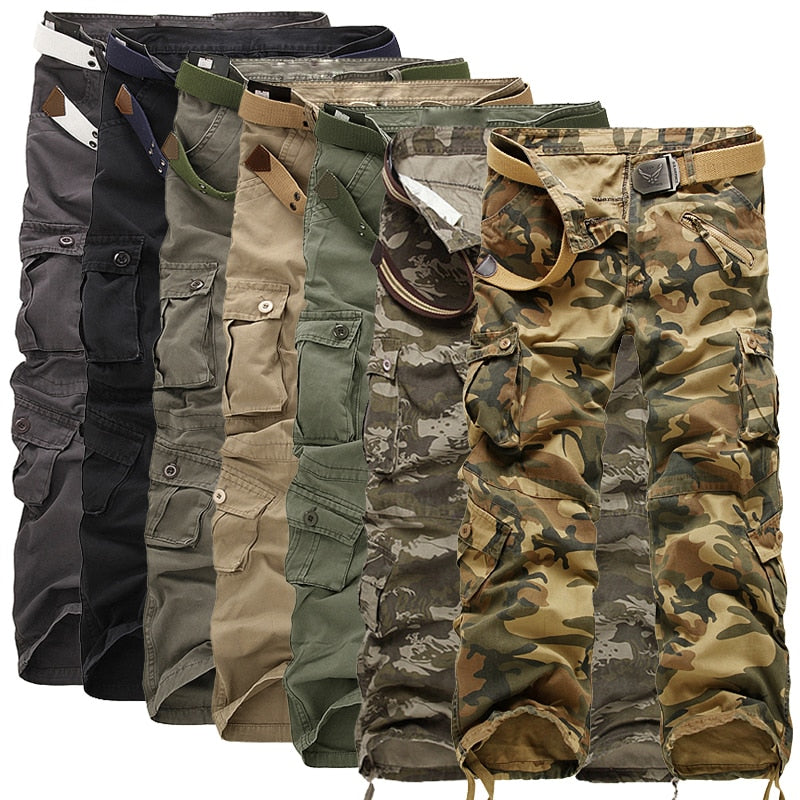 2022 Hot sale free shipping men cargo pants camouflage  trousers military pants for man 7 colors