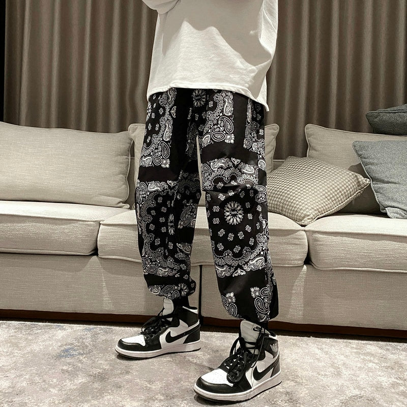 2022 Men&#39;s Harem Pants New Fashion Jogger Sweatpants Korean Man Loose Oversized Trousers Funny Streetwear Male Casual Pants 5XL