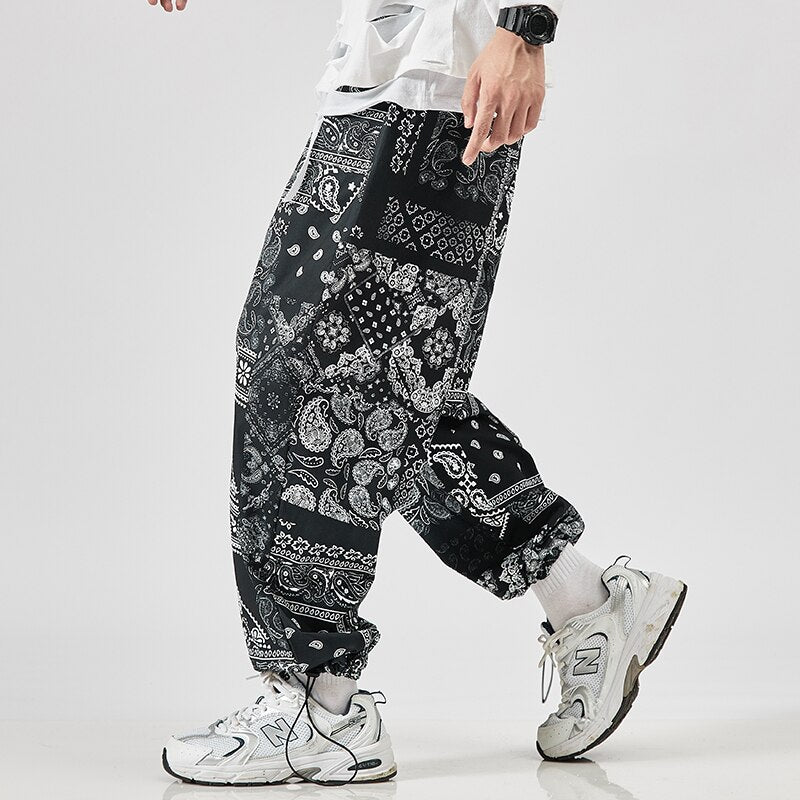 2022 Men&#39;s Harem Pants New Fashion Jogger Sweatpants Korean Man Loose Oversized Trousers Funny Streetwear Male Casual Pants 5XL