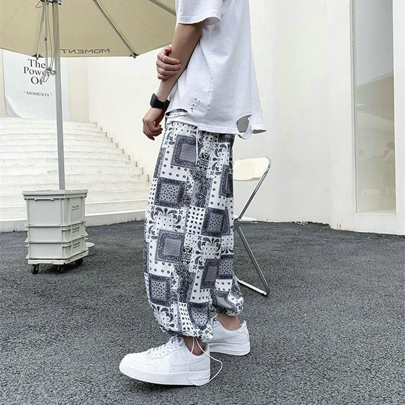 2022 Men&#39;s Harem Pants New Fashion Jogger Sweatpants Korean Man Loose Oversized Trousers Funny Streetwear Male Casual Pants 5XL