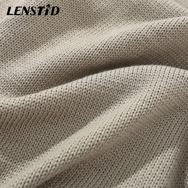 LENSTID Men Hip Hop Knitted Jumper Sweaters Angel Lightning Printed Streetwear Harajuku Autumn Oversize Hipster Casual Pullovers